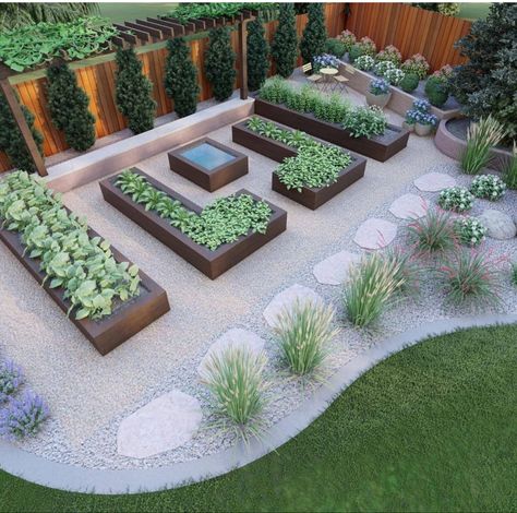 Backyard Raised Garden, Garden Bed Layout, Backyard Garden Layout, Garden Layout Vegetable, Potager Garden, Backyard Vegetable Gardens, Veg Garden, Home Vegetable Garden, Outdoor Gardens Design