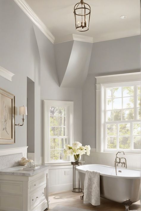 1. Gray Owl 2024
2. Benjamin Moore
3. Timeless Elegance
4. Interior Design Gray Owl Paint, Benjamin Moore Bedroom, Benjamin Moore Bathroom, Owl Bathroom, Benjamin Moore Grey Owl, Wrought Iron Paint, 2024 Home Decor, Light Oak Floors, Benjamin Moore Gray