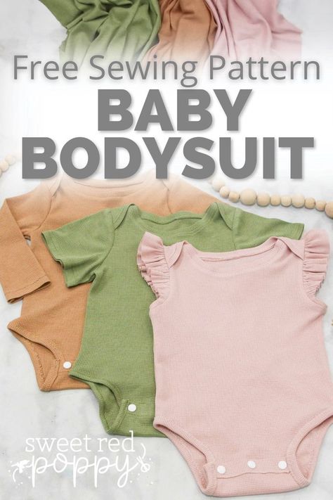 Things To Sew For New Baby, How To Sew A Onesie, Free Onsie Patterns, Free Pdf Sewing Patterns For Babies, Free Onesie Pattern, Sewing Patterns For Newborns, Infant Patterns Sewing, Baby Shirt Pattern Free, Newborn Sewing Patterns Free