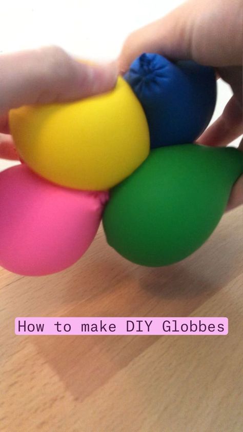 Cool Things To Do With Balloons, How To Make Globbles Fidget, Home Made Things Ideas, Cool Project Ideas For School, Crafts For 10+, Cute And Simple Crafts, How To Make Cool Things, How To Make A Figit Toy, Diy Gobbles