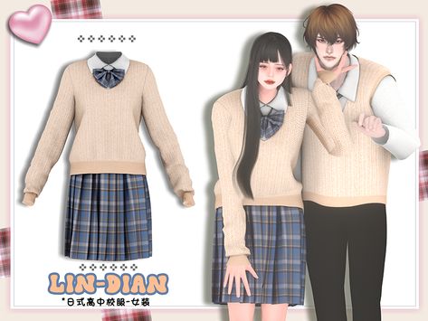 Female Uniform, Sims Packs, Sims 4 Anime, Cc Mods, Free Sims 4, Sims 4 Body Mods, Sims 4 Gameplay, Sims 4 Teen, Sims 4 Dresses