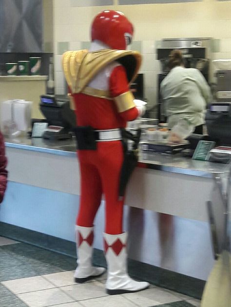 Went to Krispy Kreme to get a Power Rangers doughnut and found a Power Ranger. If he didn't get a red one I'll be disappointed. Power Ranger Aesthetic, Power Rangers Matching Pfp, Red Power Ranger Aesthetic, Power Rangers Pfp, Power Rangers Icon, Red Power Ranger, Yellow Power Ranger Pfp, Red Ranger, Power Rangers Aesthetic