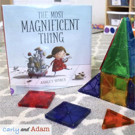 Stem Read Alouds, Stem Activities Kindergarten, The Most Magnificent Thing, Preschool Library, Preschool Valentine Crafts, Innovative Thinking, Stem Activities Preschool, Elementary Stem Activities, Divergent Thinking