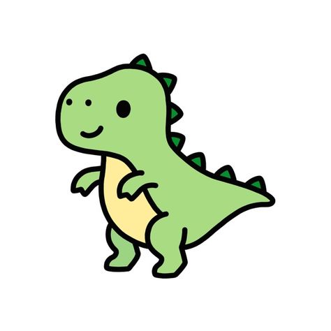 Cute T. Rex T Rex Dinosaurus, T Rex Painting Easy, Cute T Rex Cartoon, Dianousor Drawing Easy, Dinasour Drawing Simple, Animated Dinosaurs, Dinosaurus Cute, Cartoon Dinosaur Drawing, T Rex Cute