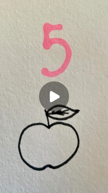 Elsa on Instagram: "Very easy drawing with numbers for young kids 🍎🍏 #apple #kidsdrawing #artsandcrafts #easydrawing #howtodraw" Apple Drawing With Shadow, Apple Easy Drawing, Apple Drawing Kids, Number Drawing For Kids, Drawing With Numbers, Apple Drawing, Very Easy Drawing, Number Drawing, Easiest Apples