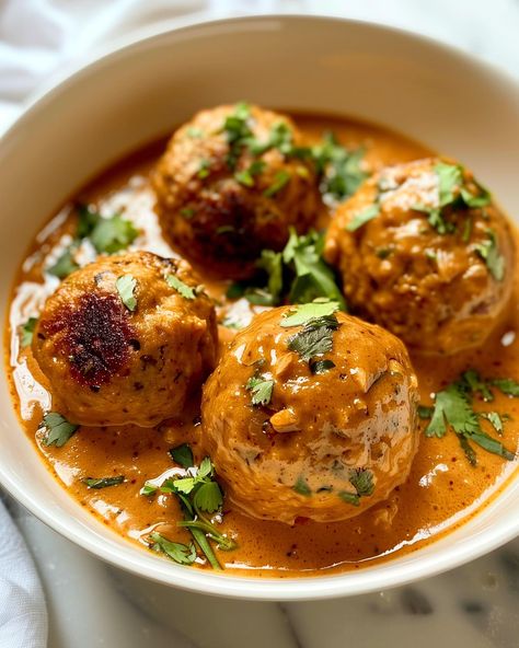 Vegan Malai Kofta🌱🍛 Rich, creamy and vegan!🤤 Follow @plantiful.palate for more recipes🗒️ Recipe: Ingredients: For the Koftas: - 200g firm tofu, grated - 1 potato, boiled and mashed - 1/2 cup grated carrots - 1/4 cup breadcrumbs - 2 tbsp plain flour - 1 tsp ground cumin - 1/2 tsp garam masala - Salt and pepper, to taste - Oil for shallow frying - Fresh coriander, chopped For the Sauce: - 1 tbsp vegetable oil - 1 onion, finely chopped - 2 cloves garlic, minced - 1 tsp ginger, minced - 1 ts... Tofu Curry, Malai Kofta, Firm Tofu, Mushroom Sauce, More Recipes, Recipe Ingredients, The Sauce, Plain Flour, Garam Masala