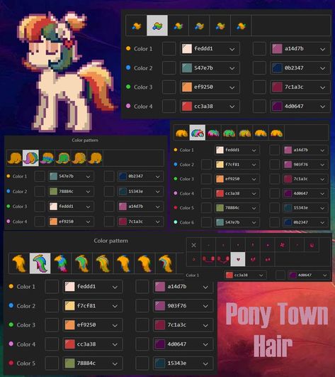 Pony Games, Girl Pony, Pony Creator, Town Outfits, Colorful Aesthetic, Pony Town, Anime Pixel Art, My Little Pony Characters, Mlp Pony