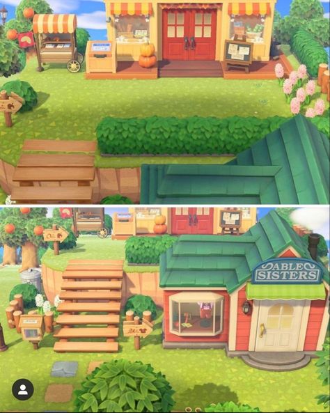 Animal Crossing Inspiration, Animal Crossing 3ds, Acnh Layout, Animals Crossing, Acnh Tips, Animal Crossing Music, Island Design Ideas, Cottagecore Animal Crossing, Acnh Inspiration