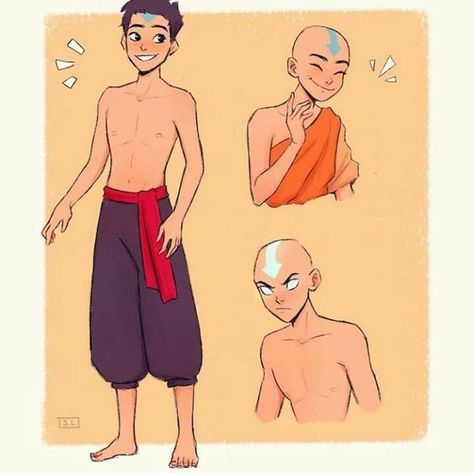 Kataang Fanart Cute, Air Bender Outfit, Korra Tlok, Aang Katara, Avatar Legend Of Aang, Avatar The Last Airbender Funny, Korra Avatar, Avatar Series, The Last Avatar