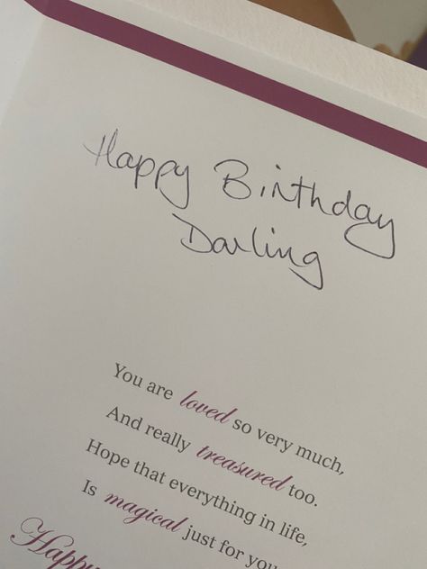 Darling Tattoo, Tattoo Handwriting, Happy Birthday Darling, Handwriting, Happy Birthday, Love You, Tattoos, Birthday, Quick Saves