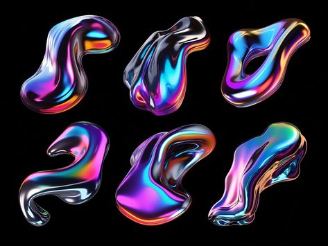 Holographic abstract liquid metal shapes designed by Paul Rover. Connect with them on Dribbble; the global community for designers and creative professionals. Liquid Graphic Design, Business Moodboard, Liquid Design, Metal Roses, Dkny Logo, Abstract Liquid, Liquid Metal, Inclusive Design, Graphic Design Trends