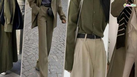 How to combine it with khaki color? Khaki combination suggestions for autumn Check more at https://www.womenabout.net/fashion/how-to-combine-it-with-khaki-color-khaki-combination-suggestions-for-autumn-42517.html Khaki Color Combination, Net Fashion, Khaki Color, Color Khaki, Color Combination, Color Combinations, Color