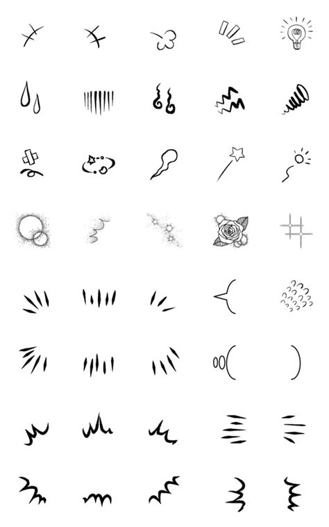 Emoji of Symbols used in Manga – LINE Emoji | LINE STORE Comic Emotion Symbols, Random Symbols To Draw, Frustrated Expression Drawing, Anime Emotion Symbols, Manga Tips Comic Books, Comic Reference Manga, Comics Anime Base, Comic Drawing Ideas Cartoon, Comics Ideas Character Design