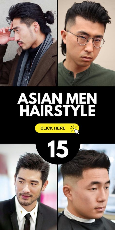 Elevate your look with Asian men hairstyle choices, from short to medium long hair. Our stylists create short fades, messy vibes, and elegant long straight hair. Discover medium long hair undercut options and styles for round faces. Try 2023-2024 perms and short round faces designs, with curly and wavy selections. Enhance your oval face with medium long hair curly or a sleek straight style, complemented by glasses. Asian Male Perm Hair, Mens Hairstyles Medium Asian, Mens Long Fade Haircut, Men’s Asian Hairstyles, Short Haircut For Asian Men, Asian Man Haircut Oval Face, Men Haircut For Wavy Hair, Asia Men Hairstyle, Round Face Hairstyles Mens Long