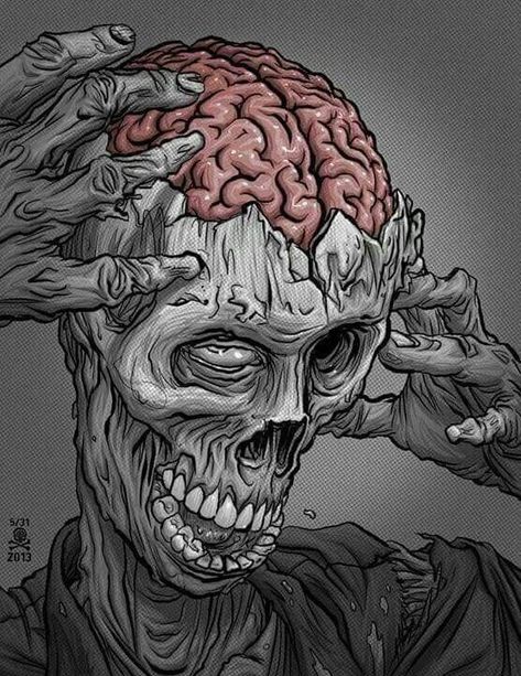 zombie art - Google Search Zombie Art, Best Horror Movies, 31 Days Of Halloween, Dark Art Drawings, Creepy Art, 31 Days, Monster Art, Zombie Apocalypse, Halloween Horror