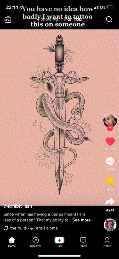 Midwife Tattoo, Snake Symbolism, Chaos Tattoo, Feminist Symbol, Feminist Tattoo, Knife Tattoo, Beautiful Tattoo, Line Art Tattoos, Snake Tattoo