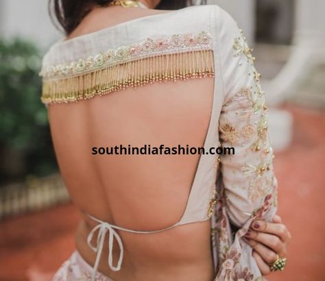 Backless Blouses for sarees ब्लाउज बैक नेक डिजाइन, Saree Jacket Designs, Latest Saree Blouse, Saree Jackets, Blouse Designs Catalogue, Saree Bollywood, Backless Blouse Designs, Lehenga Blouse Designs, Blouse Back Neck Designs