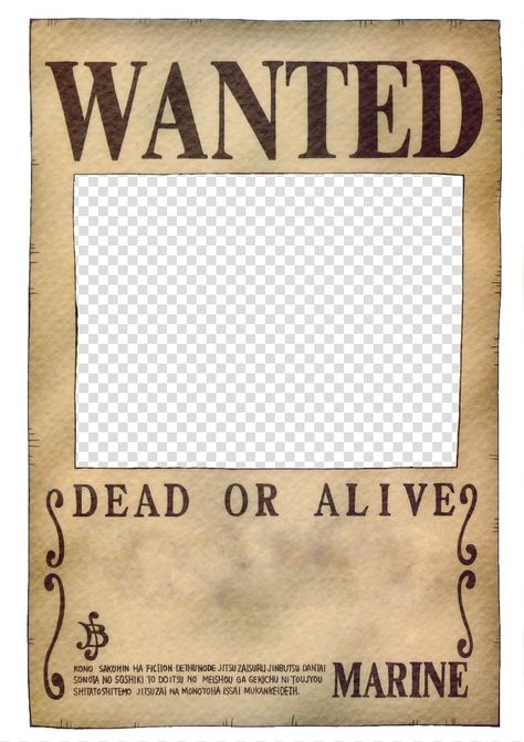 Wanted Poster One Piece, Wanted One Piece, Wanted Template, One Piece Birthdays, One Piece Theme, Doflamingo Wallpaper, Kad Nama, One Piece Bounties, One Piece Logo