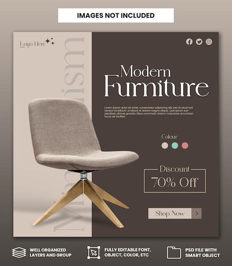 Minimalist modern furniture social media... | Premium Psd #Freepik #psd Minimalist Product Poster, Minimalist Ads Graphic Design, Social Media Design For Furniture, Social Media Furniture Post, Furniture Graphic Design Social Media, Furniture Sale Poster Design, Graphic Design Furniture, Premium Social Media Design, Furniture Ads Social Media