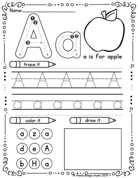 A is For: ABC Worksheets for Free Pre K Letter A Worksheets, Pre K Abc Worksheets, Free Printable Letter A Worksheet, Letter A Trace Worksheet, Writing The Alphabet Free Printable, Tracing Pages For Preschool Free, Letter A Phonics Worksheet, A Letter Worksheets For Kids, Letter Review Preschool Free Printable Alphabet Worksheets