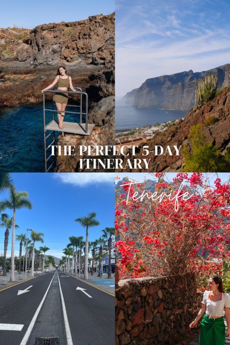 Tenerife - The ultimate 5-day itinerary - The Travel Plannerholic Santa Cruz Tenerife, Artificial Lake, Time To Leave, Small Waterfall, Instagrammable Places, Natural Pool, Above The Clouds, Green Landscape, Relaxing Day