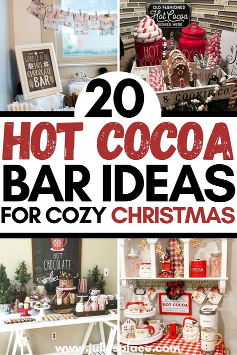 hot cocoa bar ideas, christmas cocoa bar ideas, hot cocoa station ideas Small Hot Chocolate Station, Hot Cocoa Bar On Kitchen Counter, Coffee Bar Ideas Holiday, Hot Cocoa And Cookie Bar, Kitchen Hot Chocolate Station, Hot Cocoa Bar Accessories, Hot Cocoa Bar Kitchen Counter Top, Hot Chocolate Bar Small Space, Elegant Hot Chocolate Bar