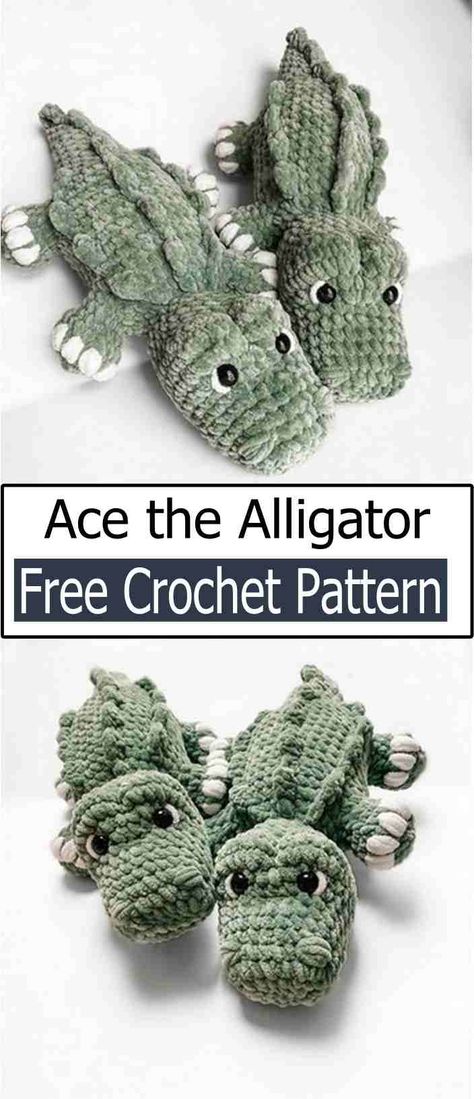 Amigurumi Alligator Free Pattern, Crocodile Amigurumi Free Pattern, Crocheted Snake Patterns Free In English, Free Crocodile Crochet Patterns, Free Alligator Crochet Pattern, Crochet Green Plushie, Crochet Pet Projects, Crochet Alligator Amigurumi Free Pattern, Crochet Manatee Pattern Free