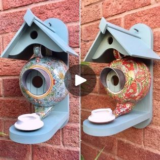 Disprseend Teapot Birdhouse, Garden Whimsy, Talking Points, Landscape Ideas, Birdhouse, Bird Houses, Tea Pots, Birthday Gift, Projects To Try