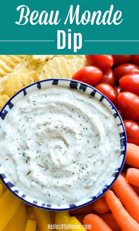 The Best Veggie Dip, The Best Dip In The World, Dill Sour Cream Dip, Vegetable Dips Recipes Easy, Rye Bread Dip, Beau Monde Dip With Dried Beef, Dill Dip Recipe Sour Cream, Homemade Sour Cream And Onion Dip, Beaumonde Dill Dip