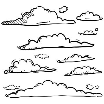 Heaven Doodle, Cloud Drawing Simple, Cloud Sketch, Indra Jatra, Atmosphere Drawing, Heaven Illustration, Drawn Clouds, Sky Sketch, Comic Cloud