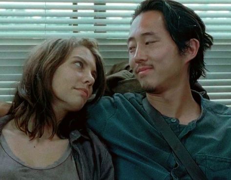 The Walking Dead, TWD, Lauren Cohan, Steven Yeun Twd Couples, Glenn E Maggie, The Walking Dead Pp, Glenn X Maggie, Maggie Y Glenn, Lauren Cohan And Steven Yeun, Ulan Hayat, Maggie And Glenn, Twd Pictures