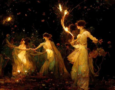 The Narrator on Instagram: “Dance of Tidings (& Tides) we hit 20k today... we just hit 10k Friday! It's quite remarkable, I have no idea what's going on! But we are so…” Fae Folk, Pre Raphaelite, Arte Inspo, Ethereal Art, Pics Art, Pretty Art, Aesthetic Art, Art Inspo, Art Style