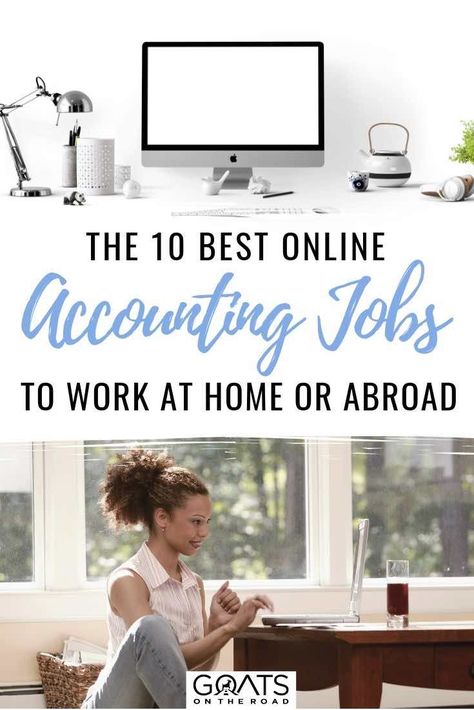 Online accounting jobs are a great way to work from home, or earn extra money while you travel. We’ve got the ultimate guide to help you decide if this is the write business for you, filled with tips on how to find online accounting jobs, how much they pay, pros and cons, and qualifications needed. | #accounting #extracash #remotework Accounting Career, Online Jobs For Moms, Accounting Jobs, Lifestyle Board, Proofreading Jobs, Freelance Jobs, Best Online Jobs, Online Writing Jobs, Freelance Writing Jobs