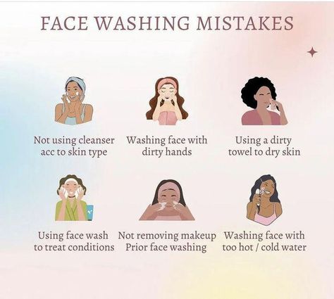 FACE WASHING MISTAKES Best Way To Wash Your Face, Face Washing Tips, How To Properly Wash Your Face, How To Wash Your Face, Washing Face Aesthetic, Face Hygiene, Face Washing Routine, Natural Face Care, Skin Facts