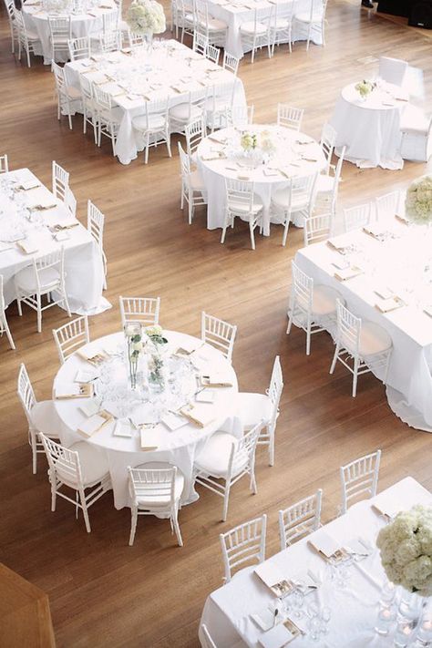 Wedding Table Layouts, Wedding Reception Layout, Chivari Chairs, Reception Layout, White Weddings Reception, Wedding Reception Seating, All White Wedding, Reception Seating, Weddings By Color