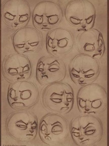 Facial Expressions Drawing, Drawing Face Expressions, Drawing Cartoon Faces, Seni 2d, 캐릭터 드로잉, 인물 드로잉, Drawing Expressions, Cartoon Faces, Arte Sketchbook