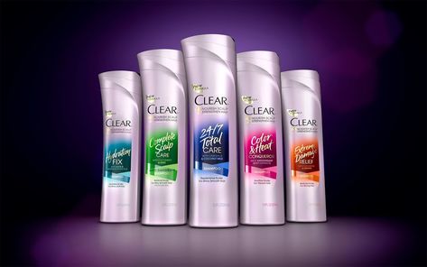 Clear USA Redesigned on Packaging of the World - Creative Package Design Gallery Haircare Packaging, Clear Shampoo, Shampoo Packaging, Beauty Treatments Skin Care, Shampoo Design, Bottle Design Packaging, Cosmetic Packaging Design, Skin Care Spa, Cosmetic Design