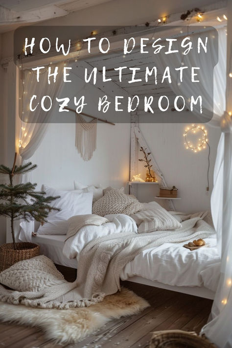 Dreaming of a cozy bedroom retreat? Learn how to transform your sleeping space into a snug sanctuary that you won't want to leave. Ready to cozy up? Click to dive into cozy bedroom ideas! 🛏️🌟 #CozyBedroom #BedroomDesign #HomeComforts #InteriorInspiration #SleepSanctuary Winter Bedroom Decor Cozy, Loft Bedroom Decor, House Schedule, Cozy Bedroom Ideas, Cozy Loft, Clean House Schedule, Comfy Bedroom, Cosy Bedroom, Sleep Sanctuary