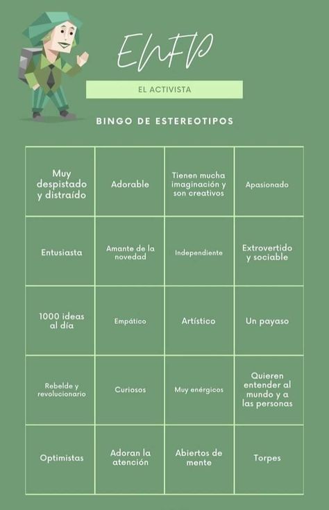 "ENFP" Bingo Enfp Bingo, Mbti Bingo, Personalidad Enfp, Enfp Relationships, Enfp Personality, Enfp T, 16 Personalities, Mbti Personality, Intp