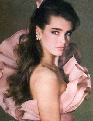 Brooke Shields' brows Long Hair, Hair, Pink, Brooke Shields, Pink Dress, A Woman