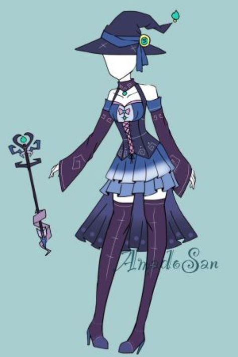 Witch outfit adoptable CLOSED by AS-Adoptables on @DeviantArt Witch Outfit Ideas, Outfit Ideas Drawing, Witch Drawing, Anime Witch, Witch Dress, Drawing Anime Clothes, Witch Outfit, Outfit Design, Dress Sketches