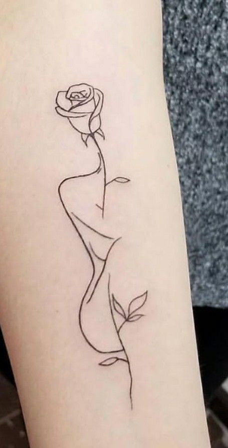 Fine Line Tattoo Designs, Line Tattoo Designs, Silhouette Tattoos, Fine Line Tattoo, Dope Tattoos For Women, Line Tattoo, Classy Tattoos, Line Art Tattoos, Discreet Tattoos