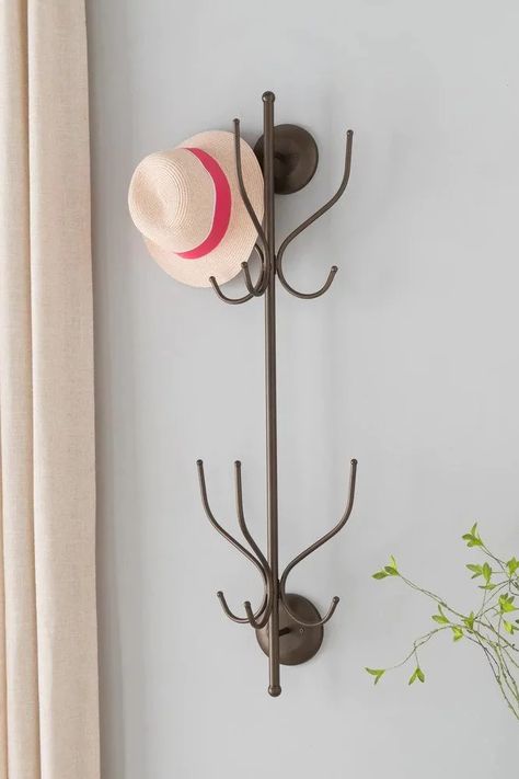 Hat Holder, Coat Stand, Hook Rack, Hat Hooks, Hook Wall, Coat Rack Wall, Hat Rack, Pewter Metal, Coat Stands