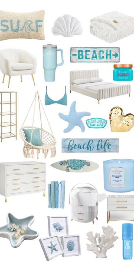 Surf Room Decor, Ocean Room Decor, Beachy Room Decor, Summer Room Decor, Beach Room Decor, Surf Room, Ocean Room, White Room Decor, Beachy Room