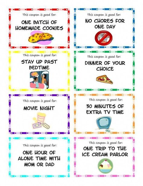 Printable Kid Coupons #Familiafrases Chore Rewards, Reading Rewards, Behavior Rewards, Kids Rewards, Education Positive, Coupon Template, Behaviour Chart, Reward System, Reward Chart