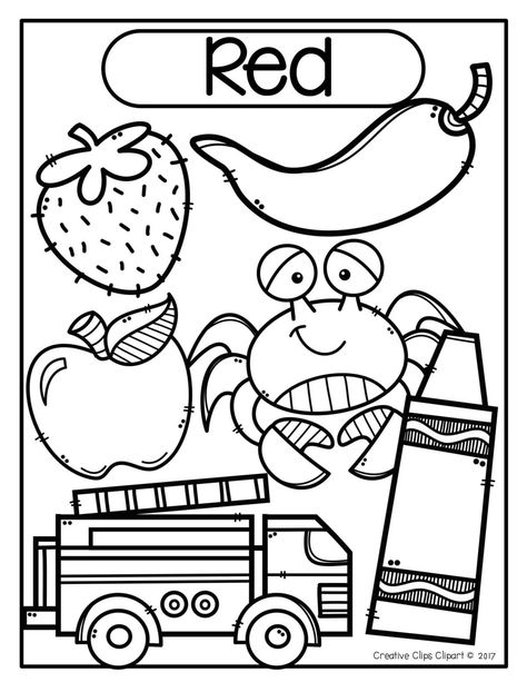 Color Learning Worksheets, Welcome To Preschool Coloring Sheet, Colors Coloring Pages Preschool, Prek Coloring Pages Free, Color Red Activities, Toddler Coloring Pages, Coloring Pages For Preschoolers, Coloring Pages Preschool, Coloring Pages For Toddlers