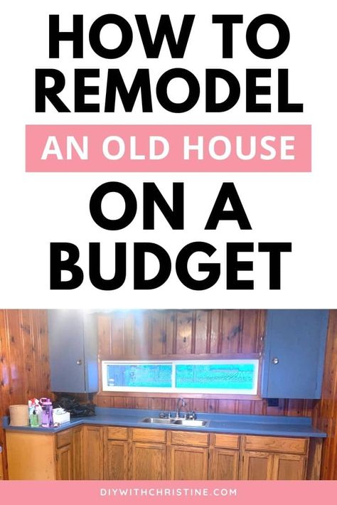 House Remodeling Ideas On A Budget, Updating Old House, Old Houses Renovation, House On A Budget, Home Improvement Diy, Fixer Upper House, Diy Home Improvements On A Budget, Budget Remodel, Old Home Remodel