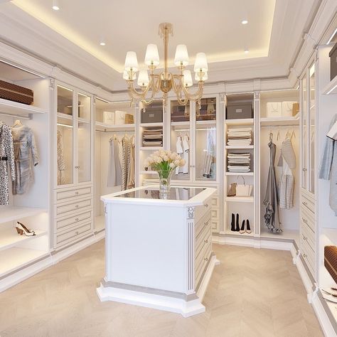 A Walk In Closet, Master Closet Design, House Closet, Dream Closet Design, Beautiful Closets, Walk In Closet Design, Luxury Closets Design, Closet Decor, Bedroom Closet Design