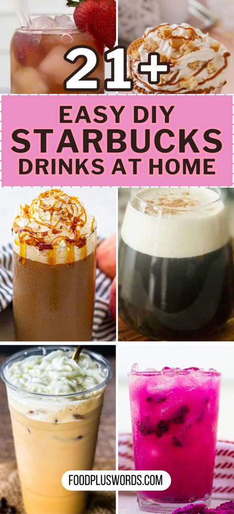 Diy Coffee Recipes Drinks, Recipes For Starbucks Drinks At Home, Starbucks Recipes Diy Homemade, How To Starbucks Drinks At Home, Make At Home Starbucks Drinks, Starbucks Diy Recipes, Starbucks Hot Coffee Drinks Orders Cheap, Diy At Home Starbucks Drinks, Starbucks Recipes To Make At Home