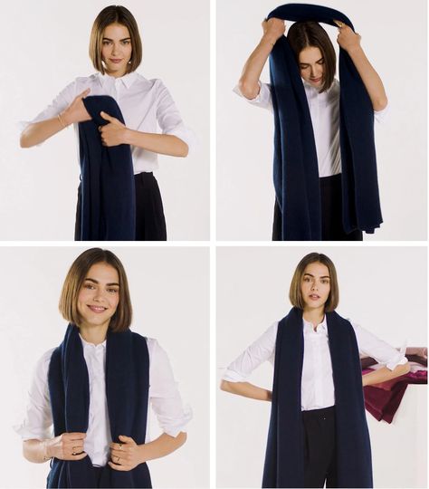 Six Ways To Style the Cashmere Travel Wrap | Blog | White + Warren How To Wear A Blanket Scarf, Boston Outfits, Casual Trendy Outfits, Cashmere Travel Wrap, Travel Wrap, How To Wear A Scarf, Diy Scarf, Women's Outfits, Winter Mode